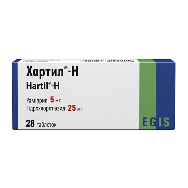 Hartil H 5mg/25mg 28 tablets